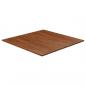 Preview: ARDEBO.de - Tischplatte Quadratisch Dunkelbraun 90x90x1,5cm Eiche Behandelt