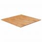 Preview: ARDEBO.de - Tischplatte Quadratisch Hellbraun 90x90x2,5cm Behandelte Eiche