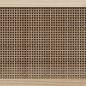 Preview: TV-Schrank Schwarz 105x30x40 cm Massivholz Kiefer Natur-Rattan