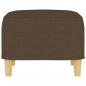 Preview: Fußhocker Braun 60x50x41 cm Stoff