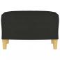 Preview: Fußhocker Schwarz 60x50x41 cm Stoff