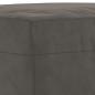Preview: Fußhocker Dunkelgrau 60x50x41 cm Samt
