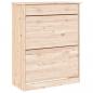 Preview: Schuhschrank ALTA 77x35x96 cm Massivholz Kiefer