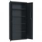 Preview: Aktenschrank Anthrazit 90x40x240 cm Stahl