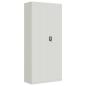 Preview: Aktenschrank Hellgrau 90x40x240 cm Stahl