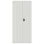 Preview: Aktenschrank Hellgrau 90x40x240 cm Stahl