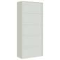 Preview: Aktenschrank Hellgrau 90x40x240 cm Stahl