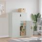 Preview: ARDEBO.de - Aktenschrank Hellgrau 90x40x130 cm Stahl