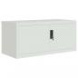 Preview: Aktenschrank Hellgrau 90x40x130 cm Stahl