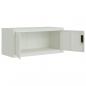 Preview: Aktenschrank Hellgrau 90x40x130 cm Stahl