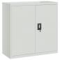 Preview: Aktenschrank Hellgrau 90x40x130 cm Stahl