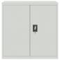 Preview: Aktenschrank Hellgrau 90x40x130 cm Stahl