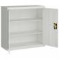 Preview: Aktenschrank Hellgrau 90x40x130 cm Stahl