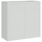 Preview: Aktenschrank Hellgrau 90x40x130 cm Stahl