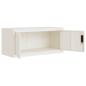 Preview: Aktenschrank Weiß 90x40x220 cm Stahl