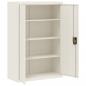 Preview: Aktenschrank Weiß 90x40x180 cm Stahl