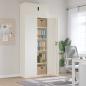 Preview: ARDEBO.de - Aktenschrank Weiß 90x40x240 cm Stahl