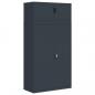 Preview: Aktenschrank Anthrazit 90x40x180 cm Stahl