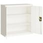 Preview: Aktenschrank Weiß 90x40x130 cm Stahl