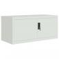 Preview: Aktenschrank Hellgrau 90x40x110 cm Stahl