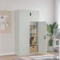 Preview: ARDEBO.de - Aktenschrank Hellgrau 90x40x180 cm Stahl