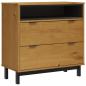 Preview: Schubladenschrank FLAM 80x40x80 cm Massivholz Kiefer