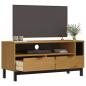 Preview: TV-Schrank FLAM 110x40x50 cm Massivholz Kiefer