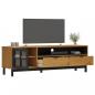 Preview: ARDEBO.de - TV-Schrank mit Glastür FLAM 158x40x50 cm Massivholz Kiefer