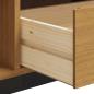 Preview: TV-Schrank mit Glastür FLAM 158x40x50 cm Massivholz Kiefer