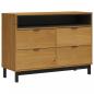 Preview: Schubladenschrank FLAM 110x40x80 cm Massivholz Kiefer