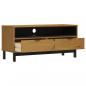 Preview: TV-Schrank FLAM 110x40x50 cm Massivholz Kiefer