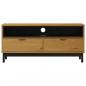 Preview: TV-Schrank FLAM 110x40x50 cm Massivholz Kiefer
