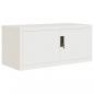 Preview: Aktenschrank Weiß 90x40x40 cm Stahl