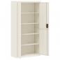 Preview: Aktenschrank Weiß 90x40x180 cm Stahl