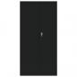 Preview: Aktenschrank Schwarz 90x40x180 cm Stahl