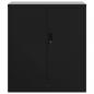 Preview: Aktenschrank Schwarz 79x40x90 cm Stahl