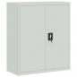 Preview: Aktenschrank Hellgrau 90x40x105 cm Stahl