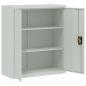 Preview: Aktenschrank Hellgrau 90x40x105 cm Stahl