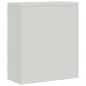 Preview: Aktenschrank Hellgrau 90x40x105 cm Stahl