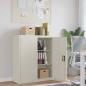 Preview: ARDEBO.de - Aktenschrank Weiß 90x40x105 cm Stahl