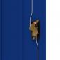 Preview: Aktenschrank Hellgrau und Blau 90x40x70 cm Stahl