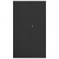Preview: Aktenschrank Schwarz 105x40x180 cm Stahl