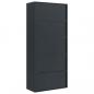 Preview: Aktenschrank Anthrazit 90x40x200 cm Stahl