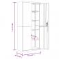 Preview: Aktenschrank Anthrazit 90x40x200 cm Stahl