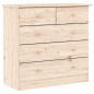 Preview: Kommode ALTA 77x35x73 cm Massivholz Kiefer