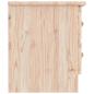 Preview: Nachttisch ALTA Natur 41x35x41 cm Massivholz Kiefer