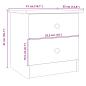 Preview: Nachttisch ALTA Natur 41x35x41 cm Massivholz Kiefer