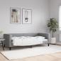 Preview: ARDEBO.de - Tagesbett Hellgrau 90x190 cm Stoff