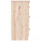 Preview: Kommode ALTA 112x35x73 cm Massivholz Kiefer