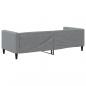 Preview: Tagesbett Hellgrau 80x200 cm Stoff